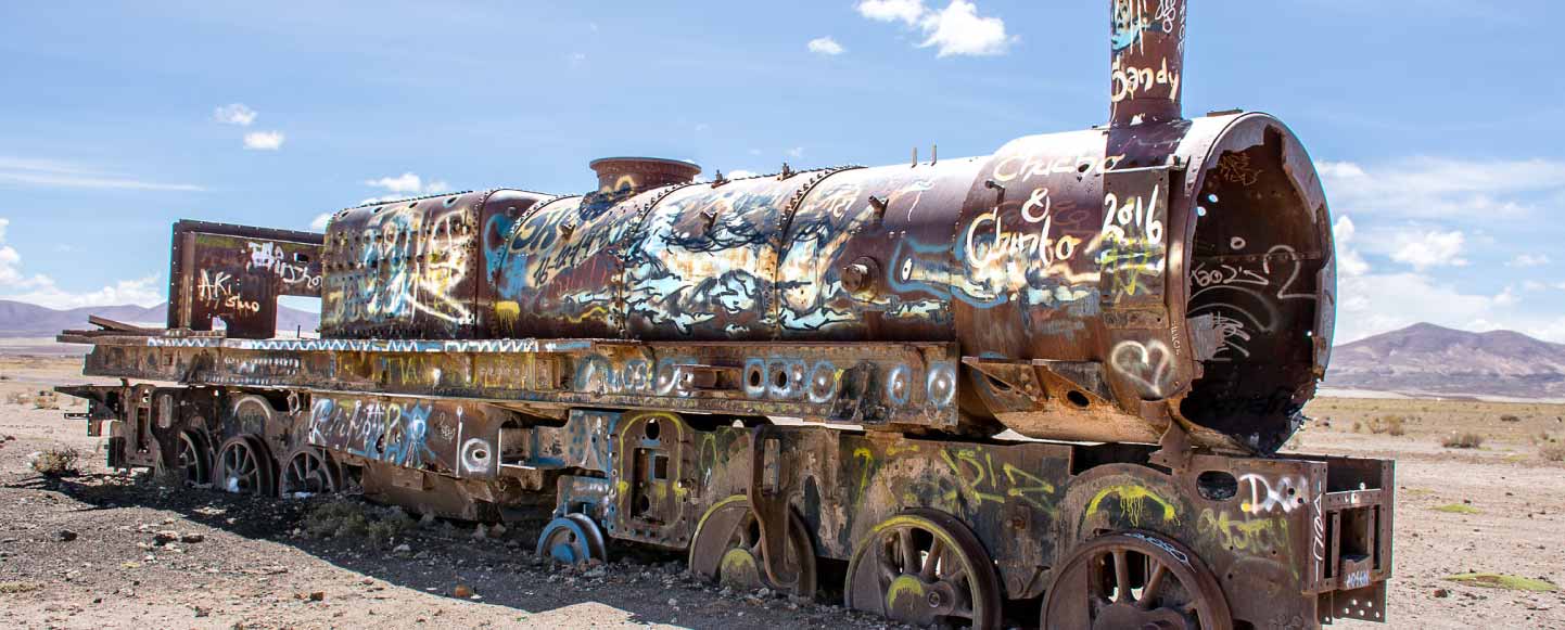 Train Cemetery Uyuni