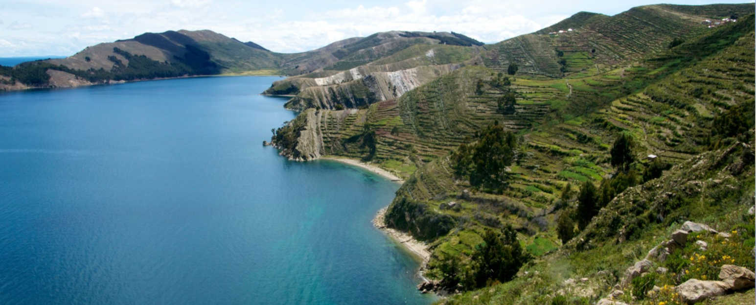 Isla del Sol in Lake Titicaca Bolivia